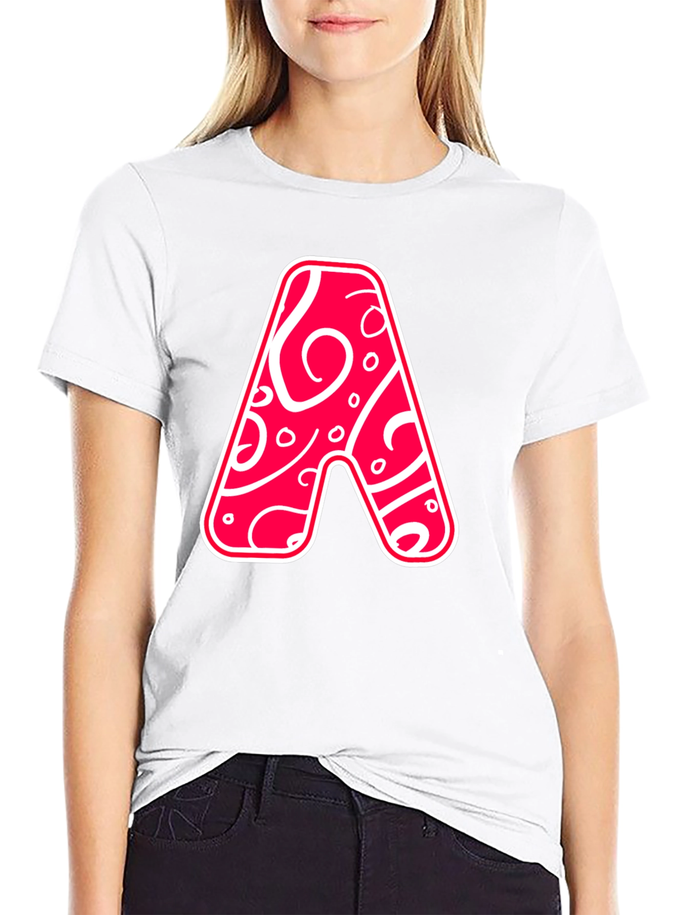 Funky Letter A Graphic Tee