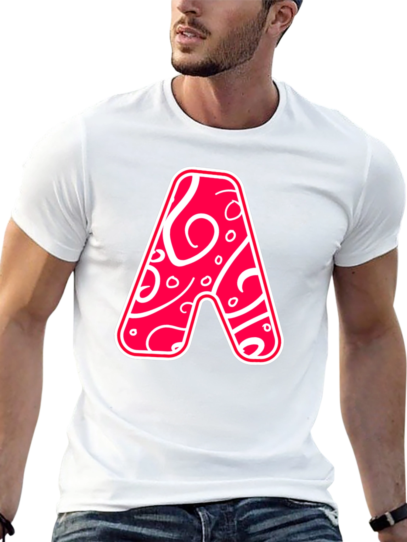 Funky Letter A Graphic Tee