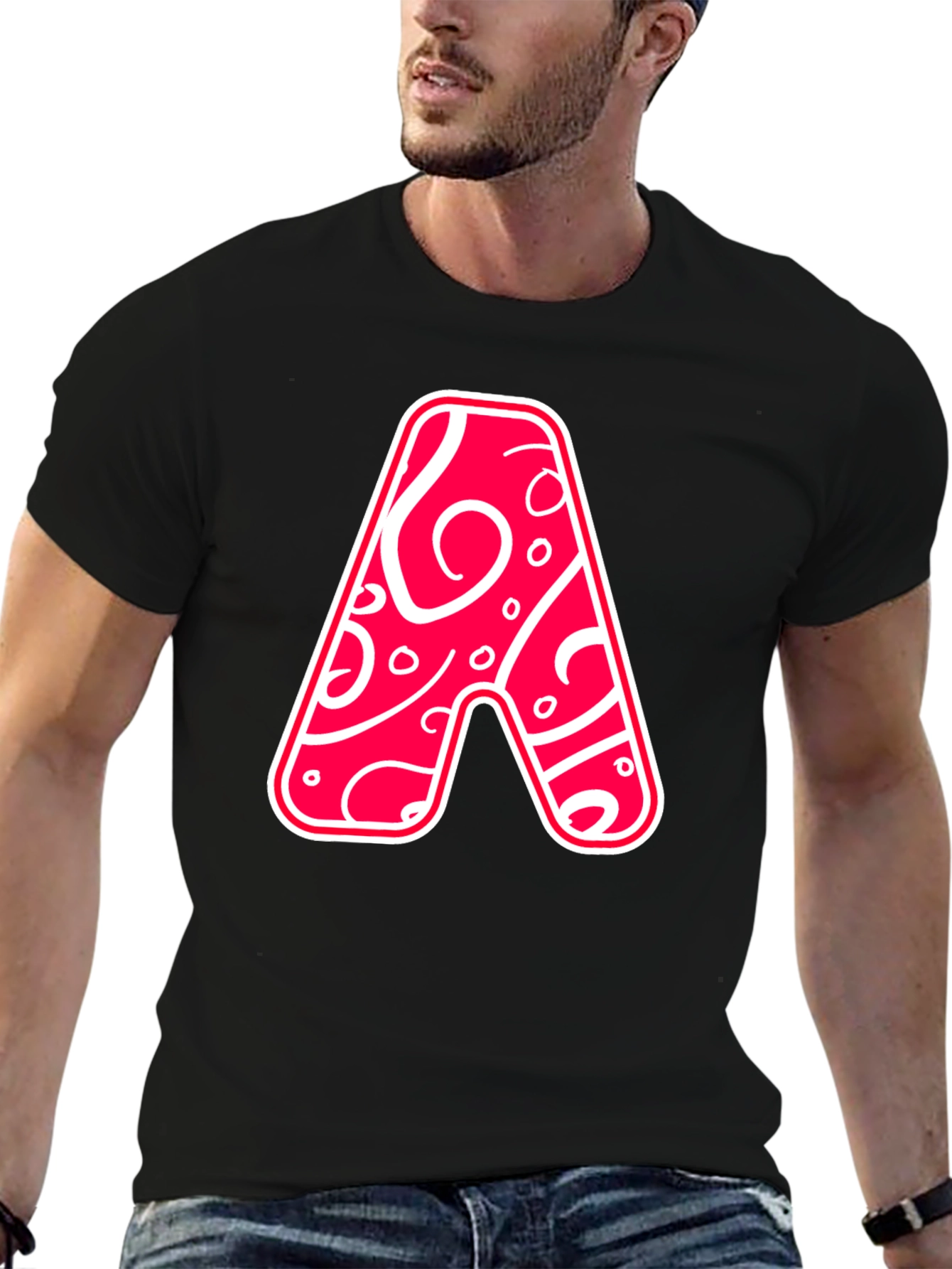 Funky Letter A Graphic Tee