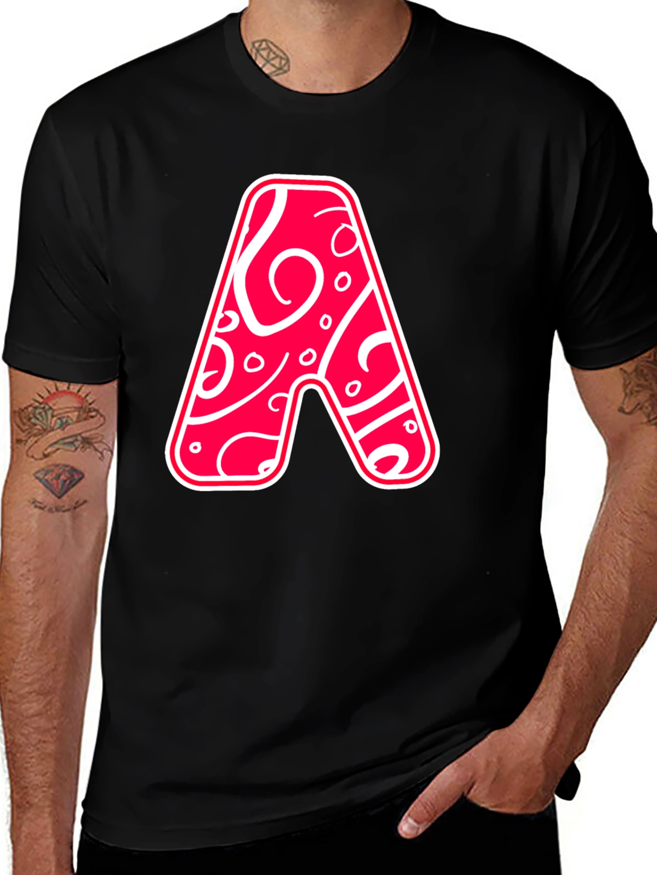 Funky Letter A Graphic Tee
