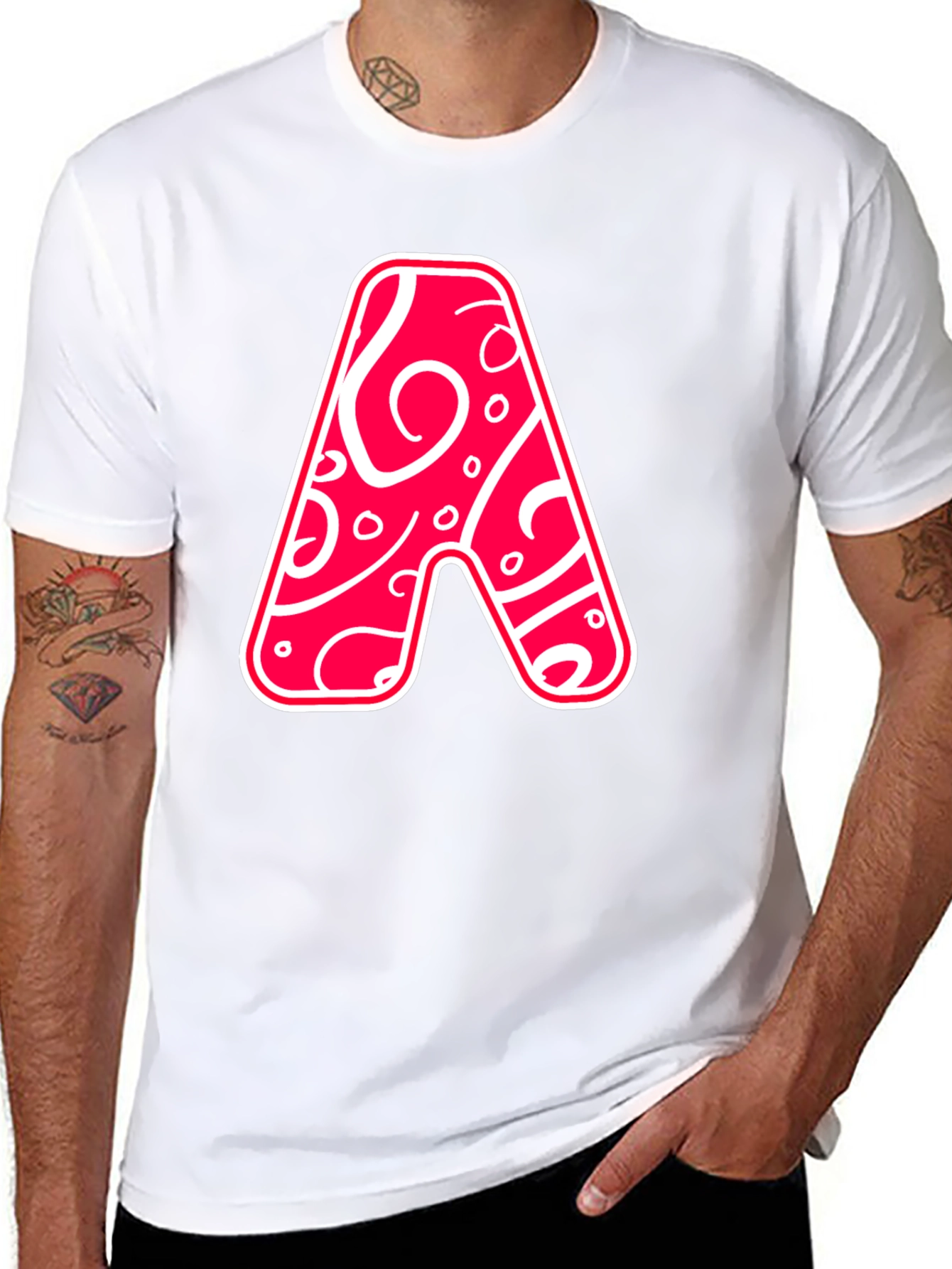 Funky Letter A Graphic Tee