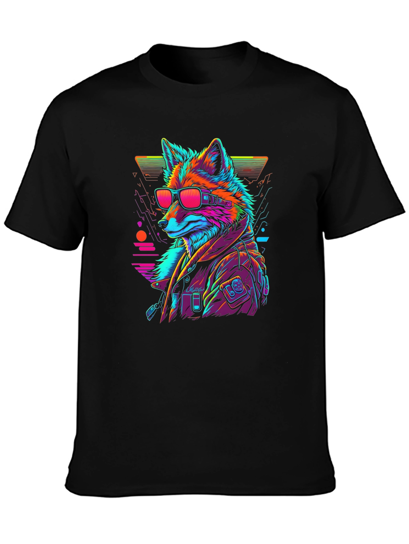 Cyberpunk Fox T-Shirt - Cool Graphic Tee
