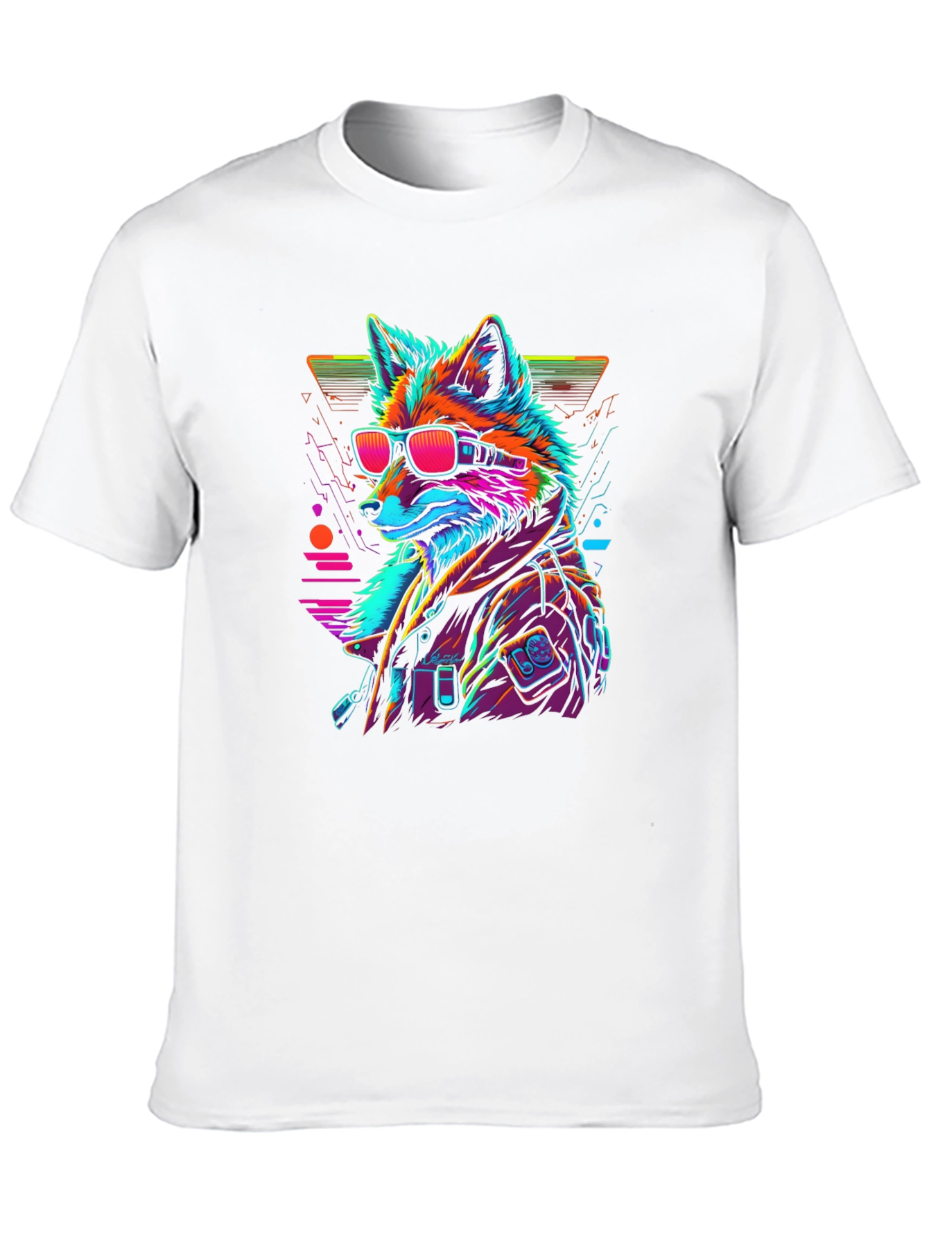 Cyberpunk Fox T-Shirt - Cool Graphic Tee