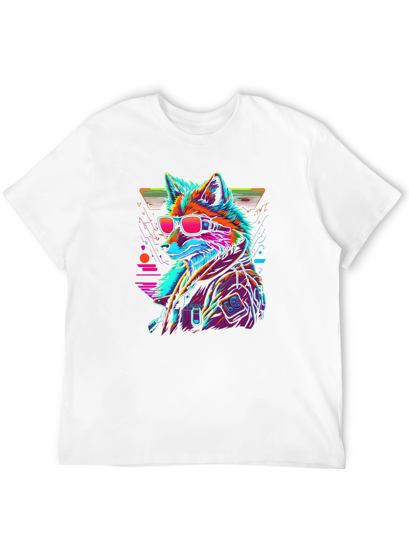 Cyberpunk Fox T-Shirt - Cool Graphic Tee