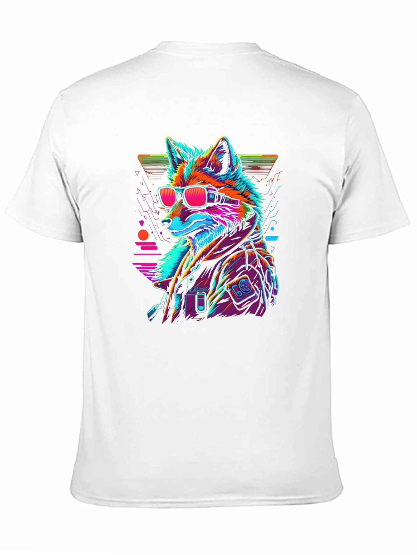 Cyberpunk Fox T-Shirt - Cool Graphic Tee