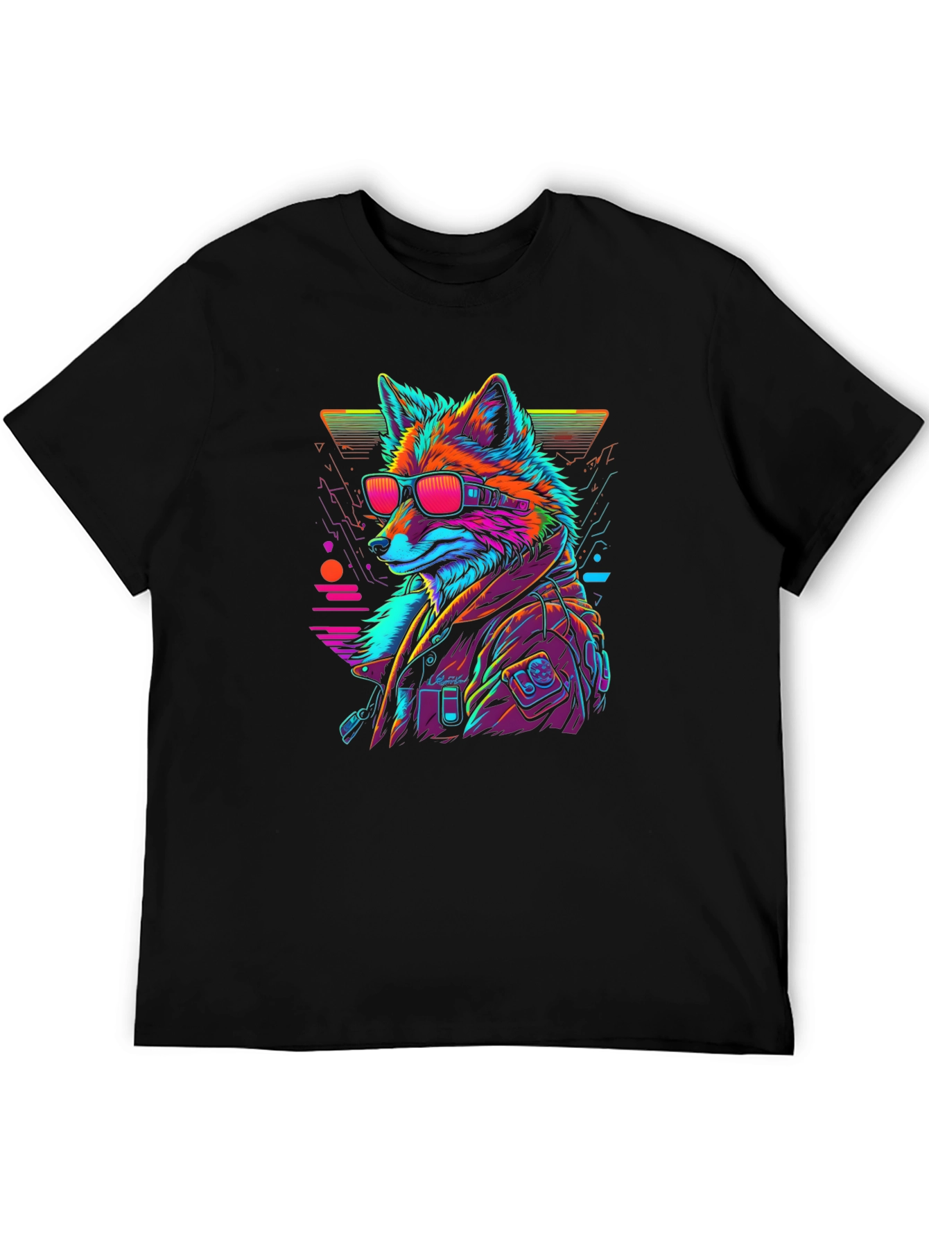 Cyberpunk Fox T-Shirt - Cool Graphic Tee