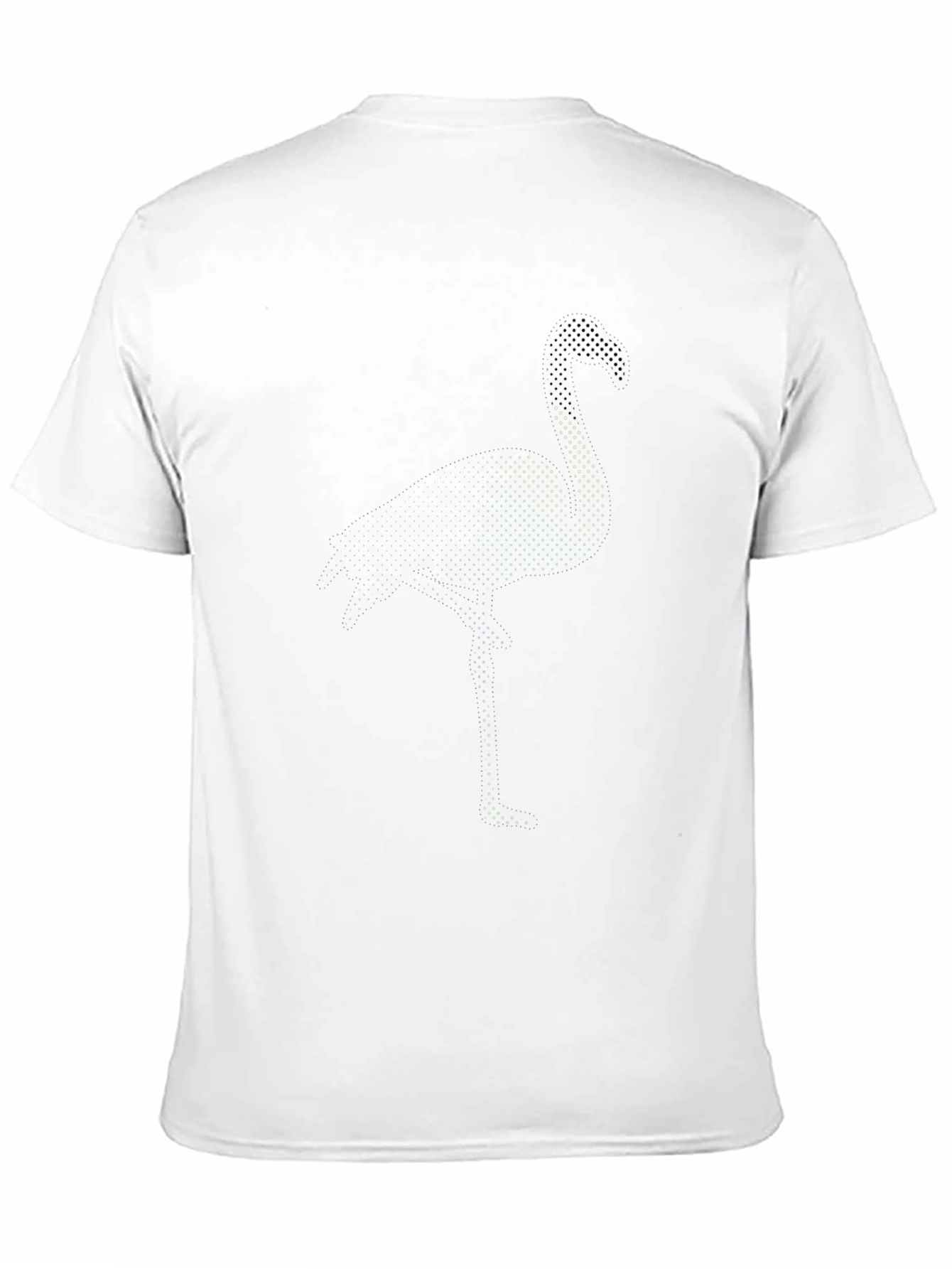 Mens Black Flamingo Graphic Tee