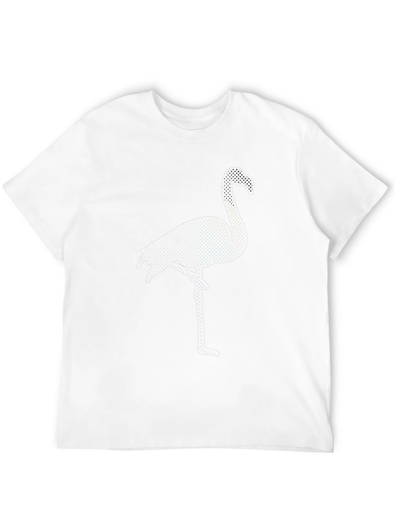 Mens Black Flamingo Graphic Tee