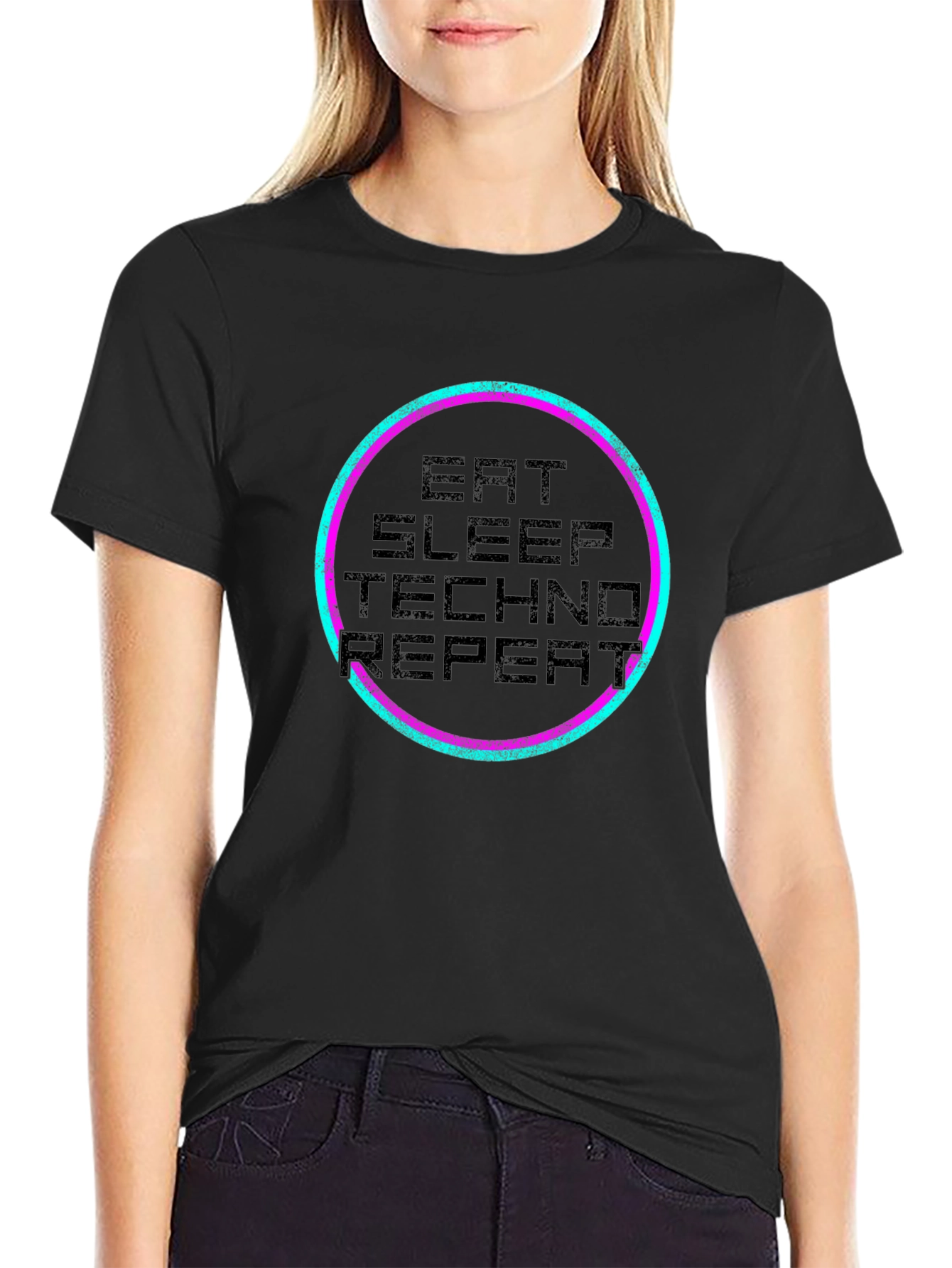 Eat Sleep Techno Repeat T-Shirt