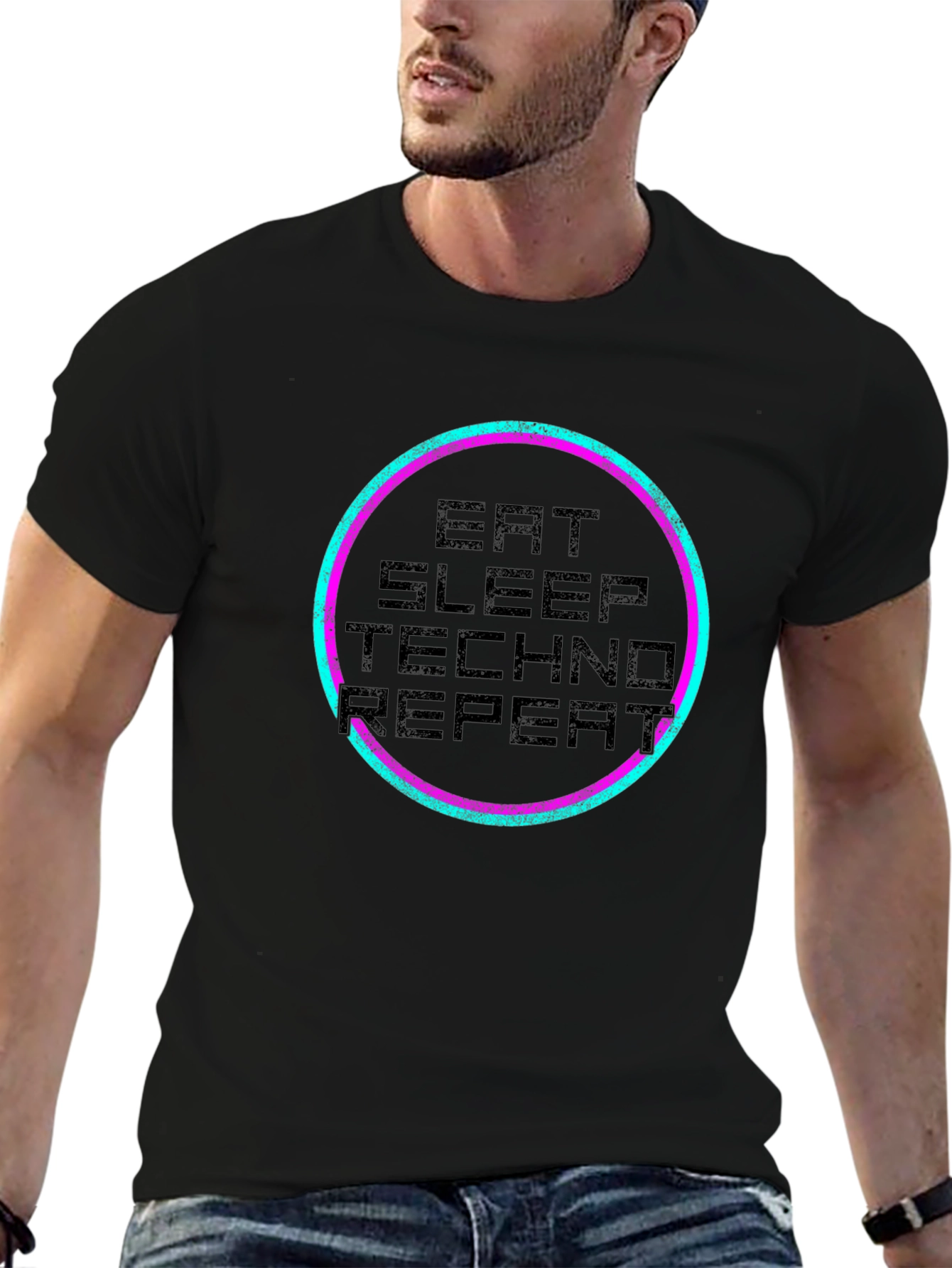 Eat Sleep Techno Repeat T-Shirt