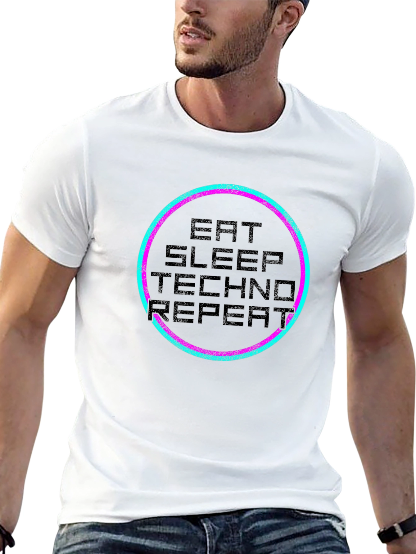 Eat Sleep Techno Repeat T-Shirt