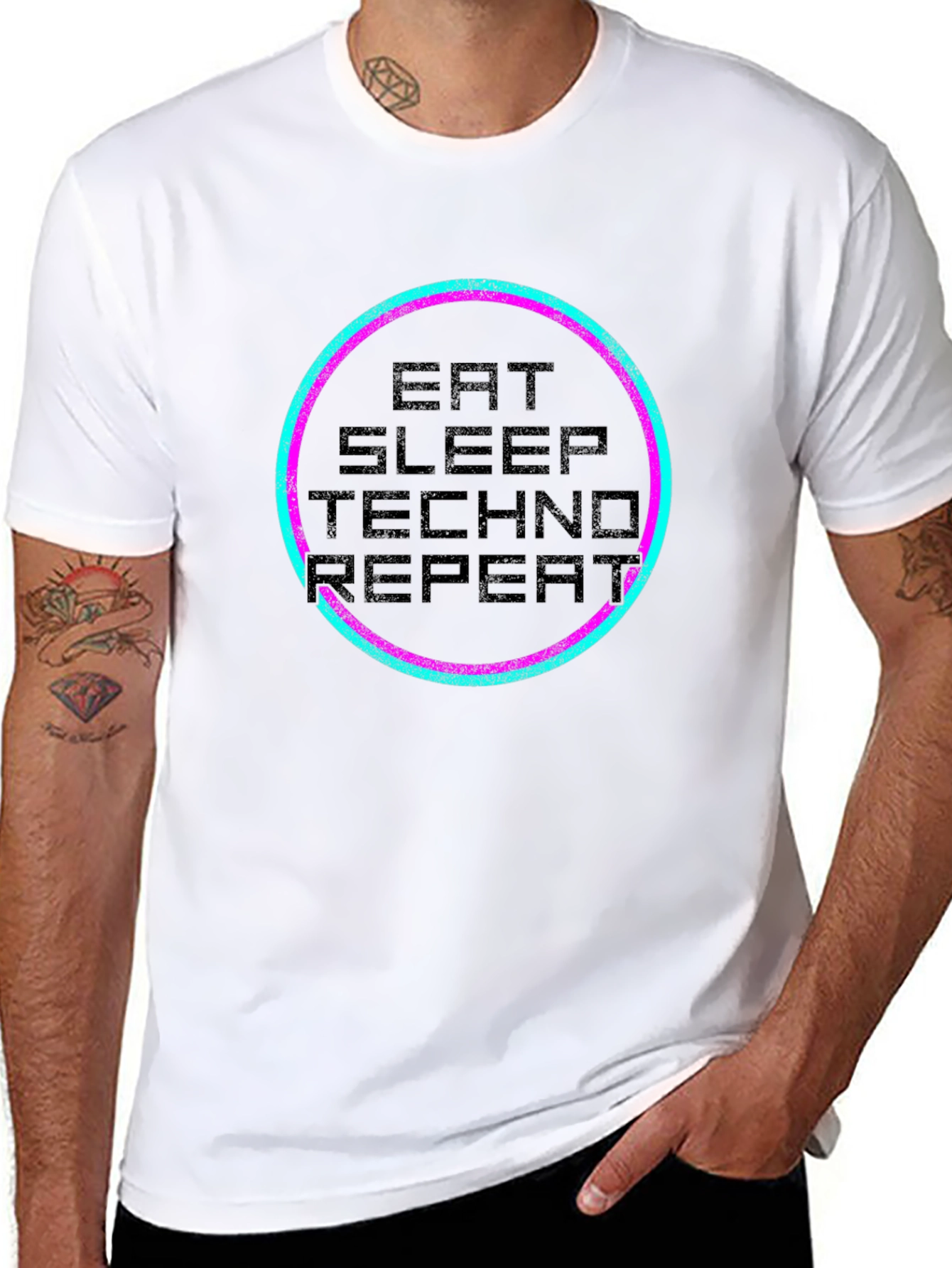 Eat Sleep Techno Repeat T-Shirt