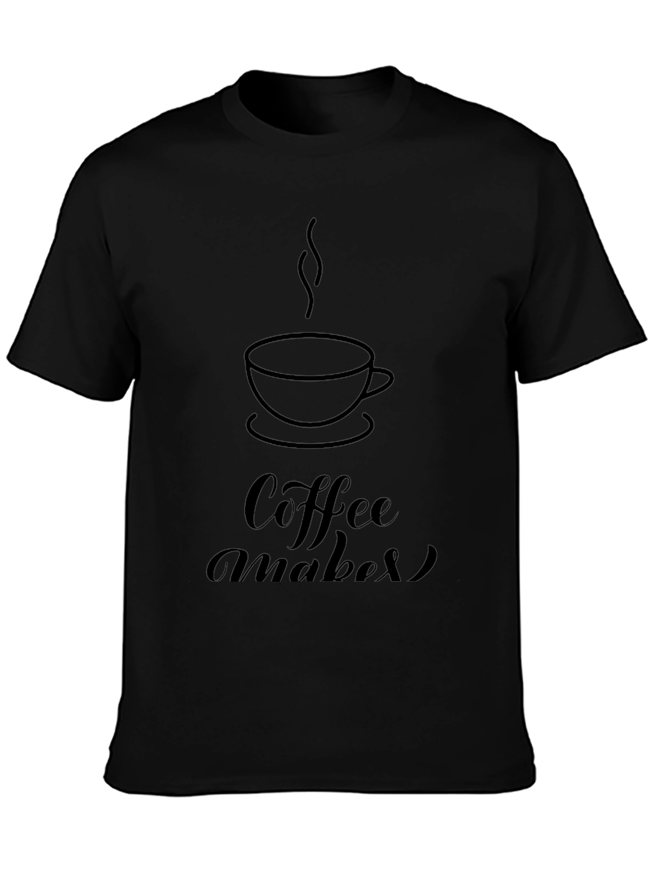 Coffee Maker Graphic Black T-Shirt