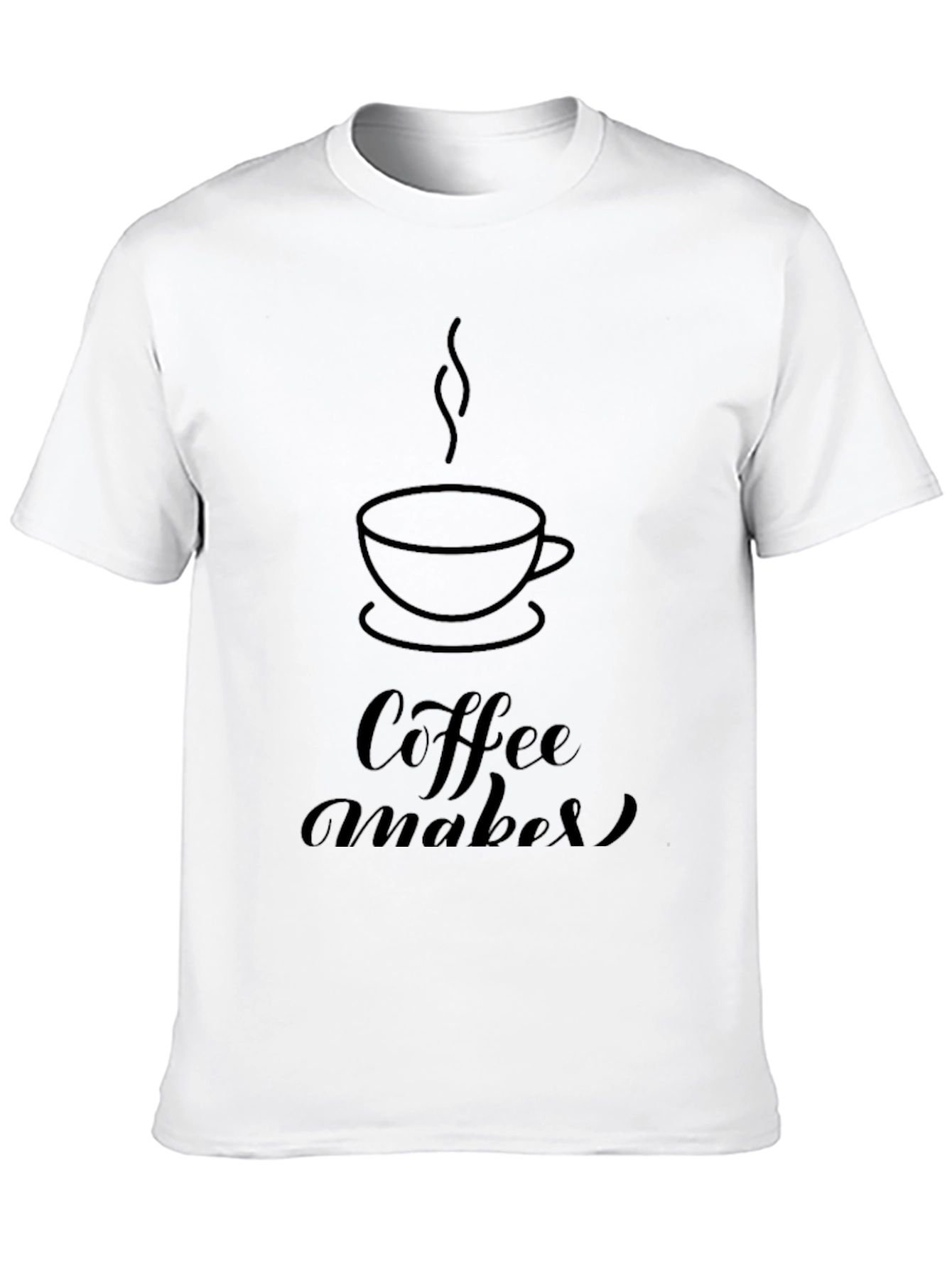 Coffee Maker Graphic Black T-Shirt