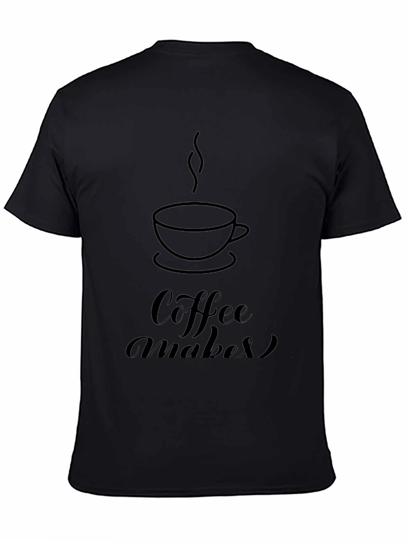 Coffee Maker Graphic Black T-Shirt