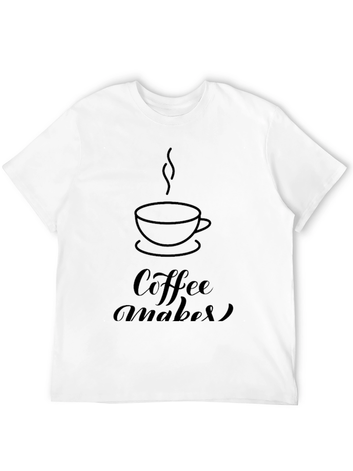 Coffee Maker Graphic Black T-Shirt