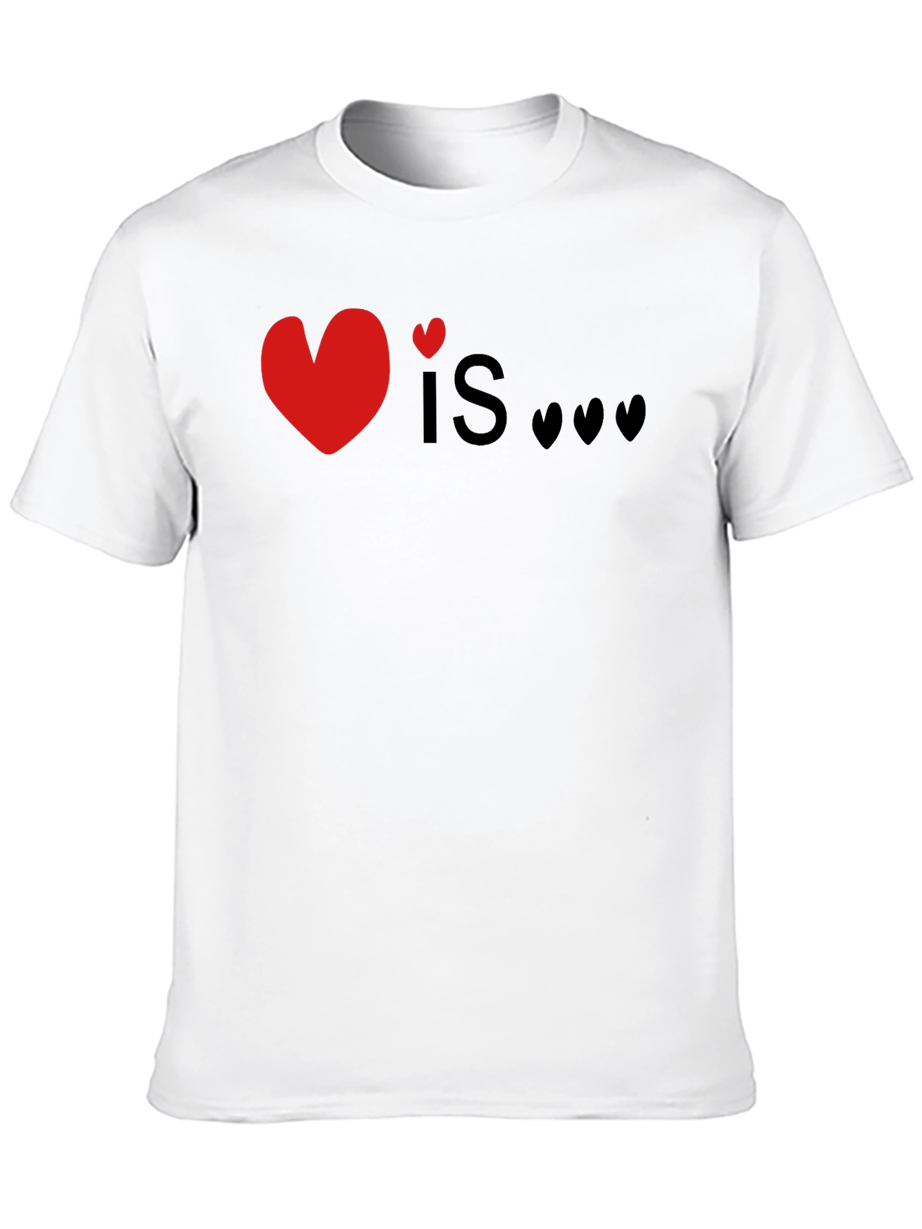 Love Is T-Shirt Heart Graphic Tee