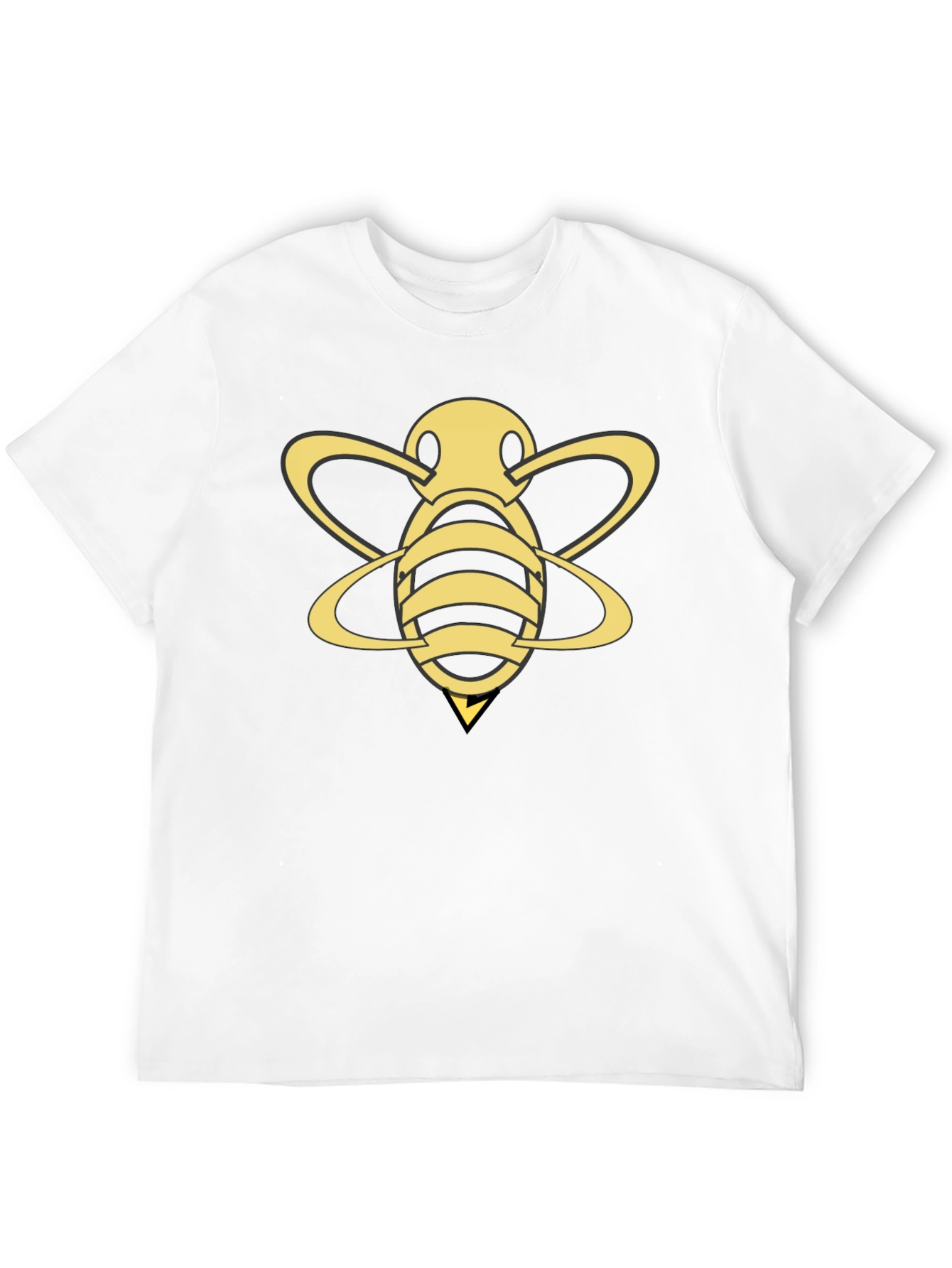 Gold Bee Graphic Black T-Shirt
