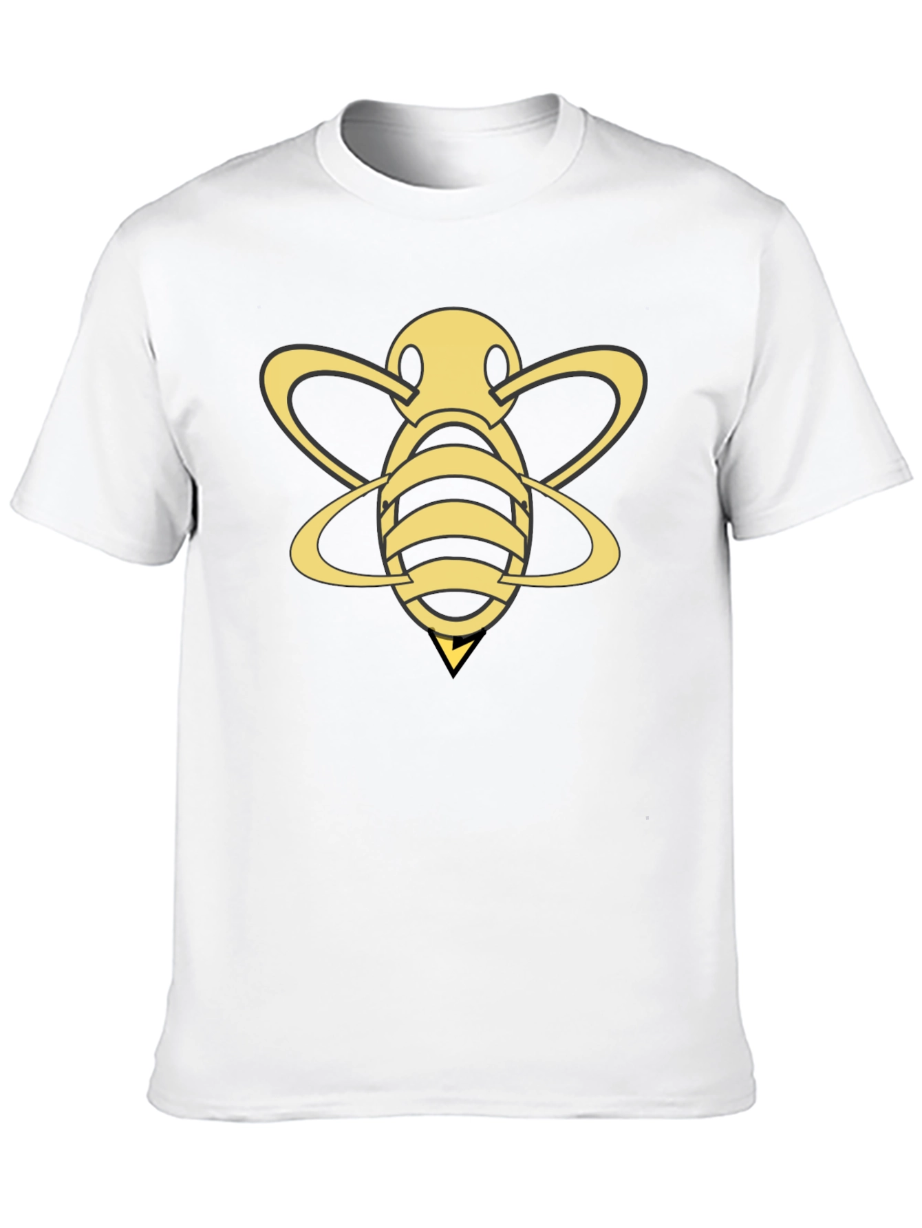 Gold Bee Graphic Black T-Shirt
