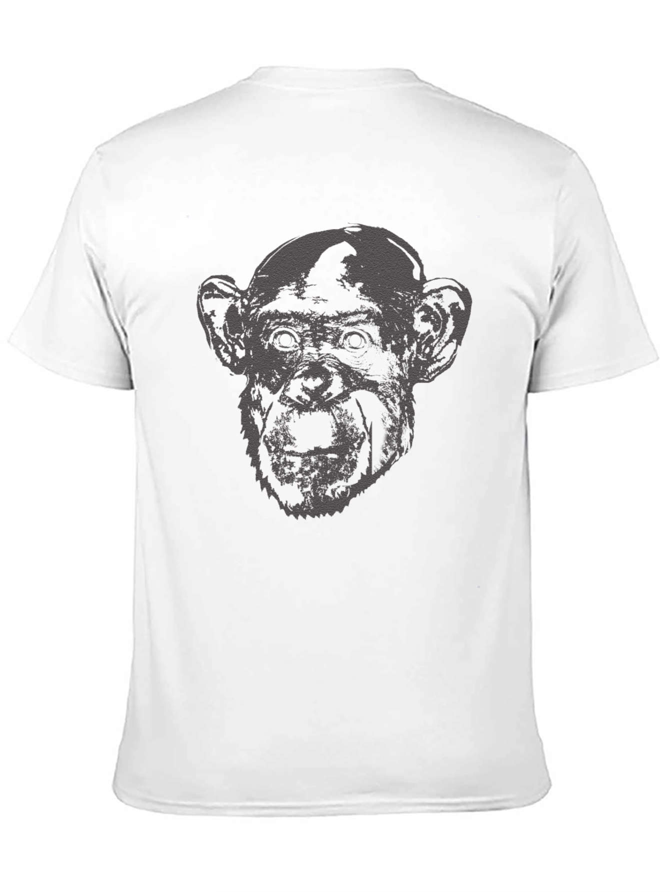 Monkey Graphic Print Black T-Shirt