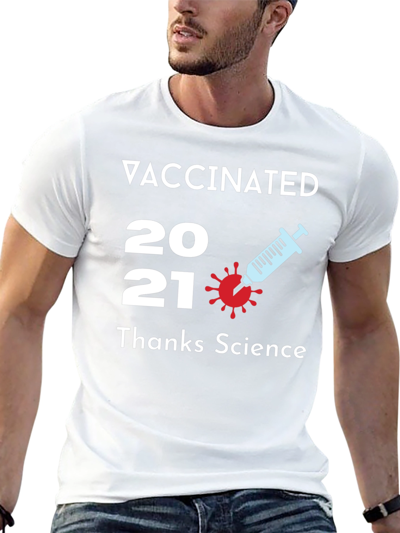 Vaccinated 2021 T-Shirt Thanks Science