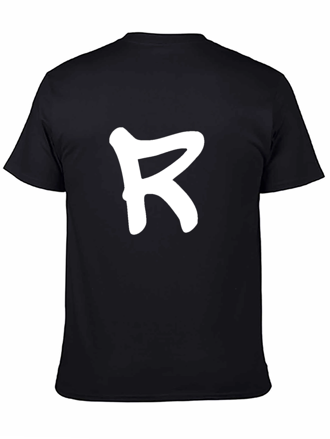 Bold R Black Tee - Casual Cool