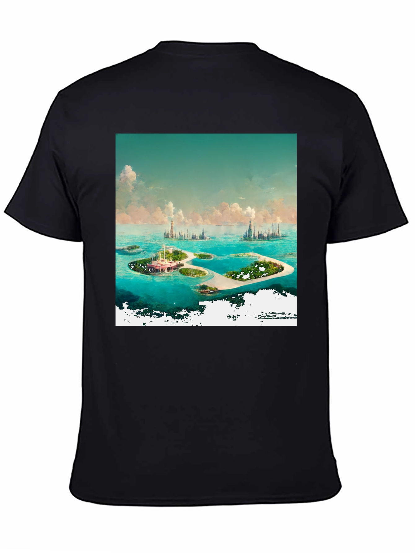 Island Paradise Graphic Tee - Coastal Dream