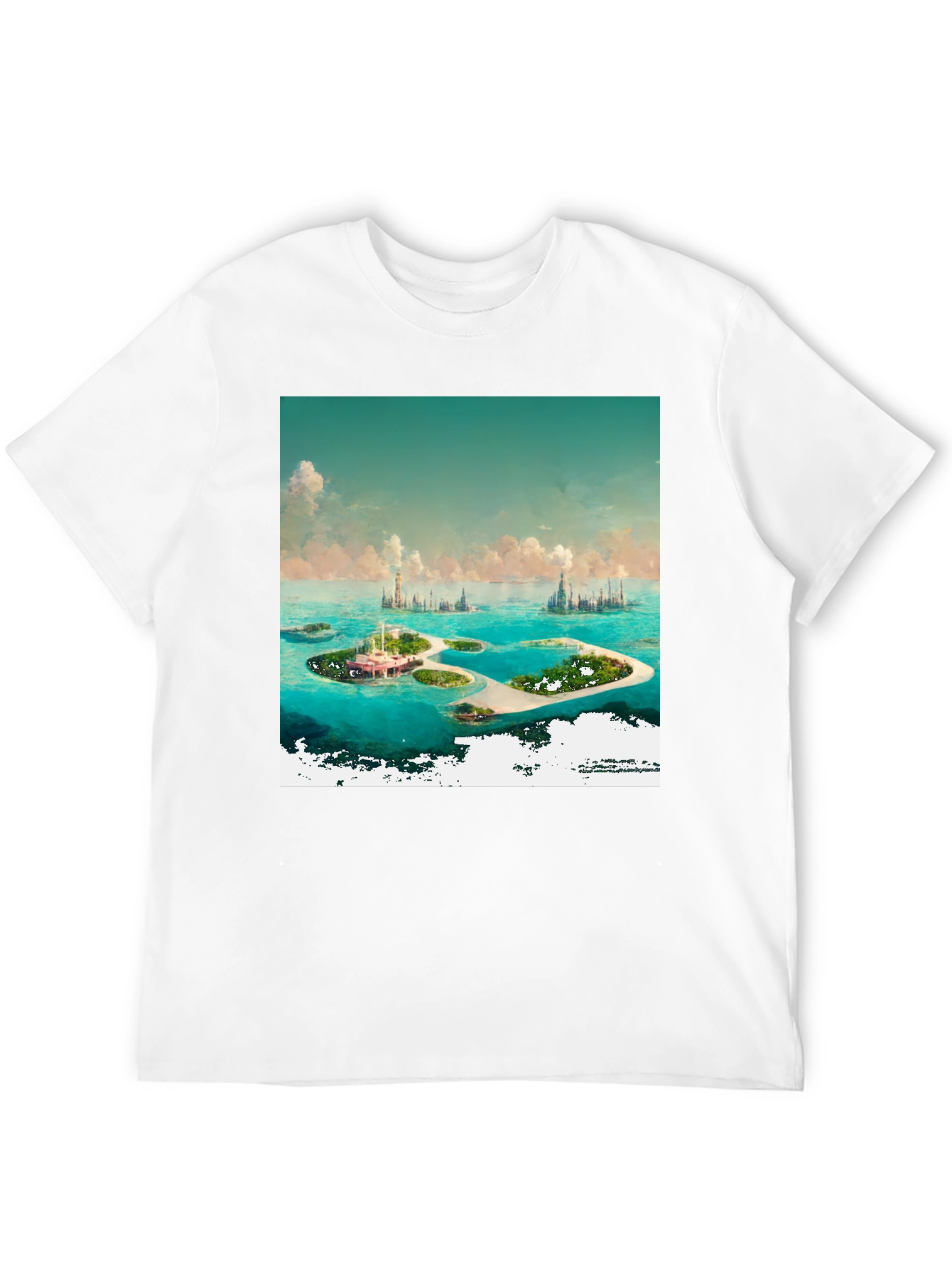 Island Paradise Graphic Tee - Coastal Dream