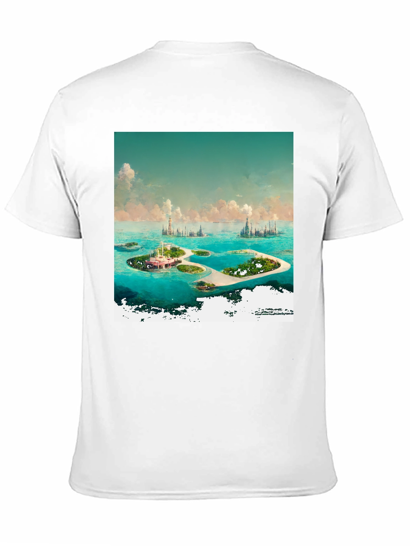 Island Paradise Graphic Tee - Coastal Dream