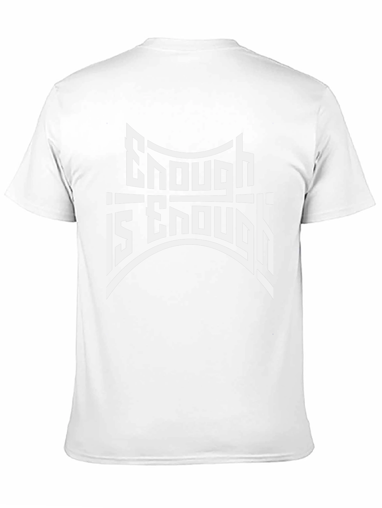 Enough is Enough Graphic Black T-Shirt