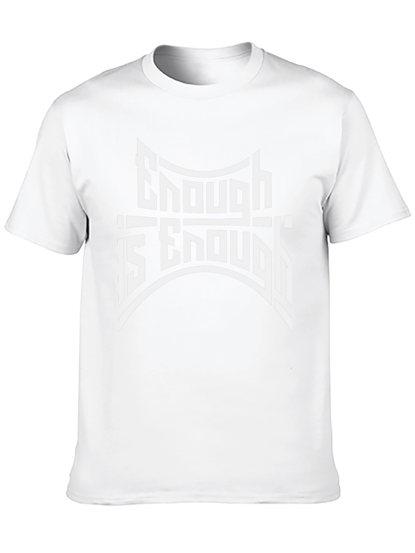 Enough is Enough Graphic Black T-Shirt