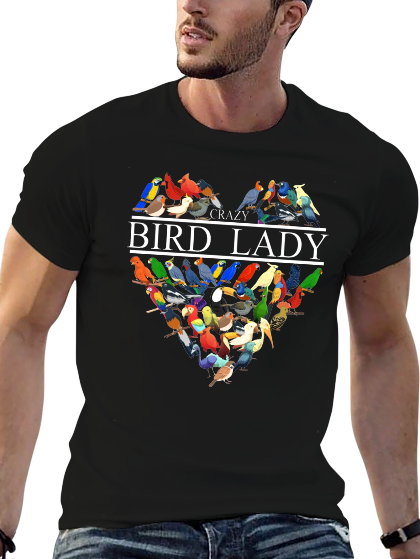 Crazy Bird Lady T-Shirt - Unique Bird Lover Gift