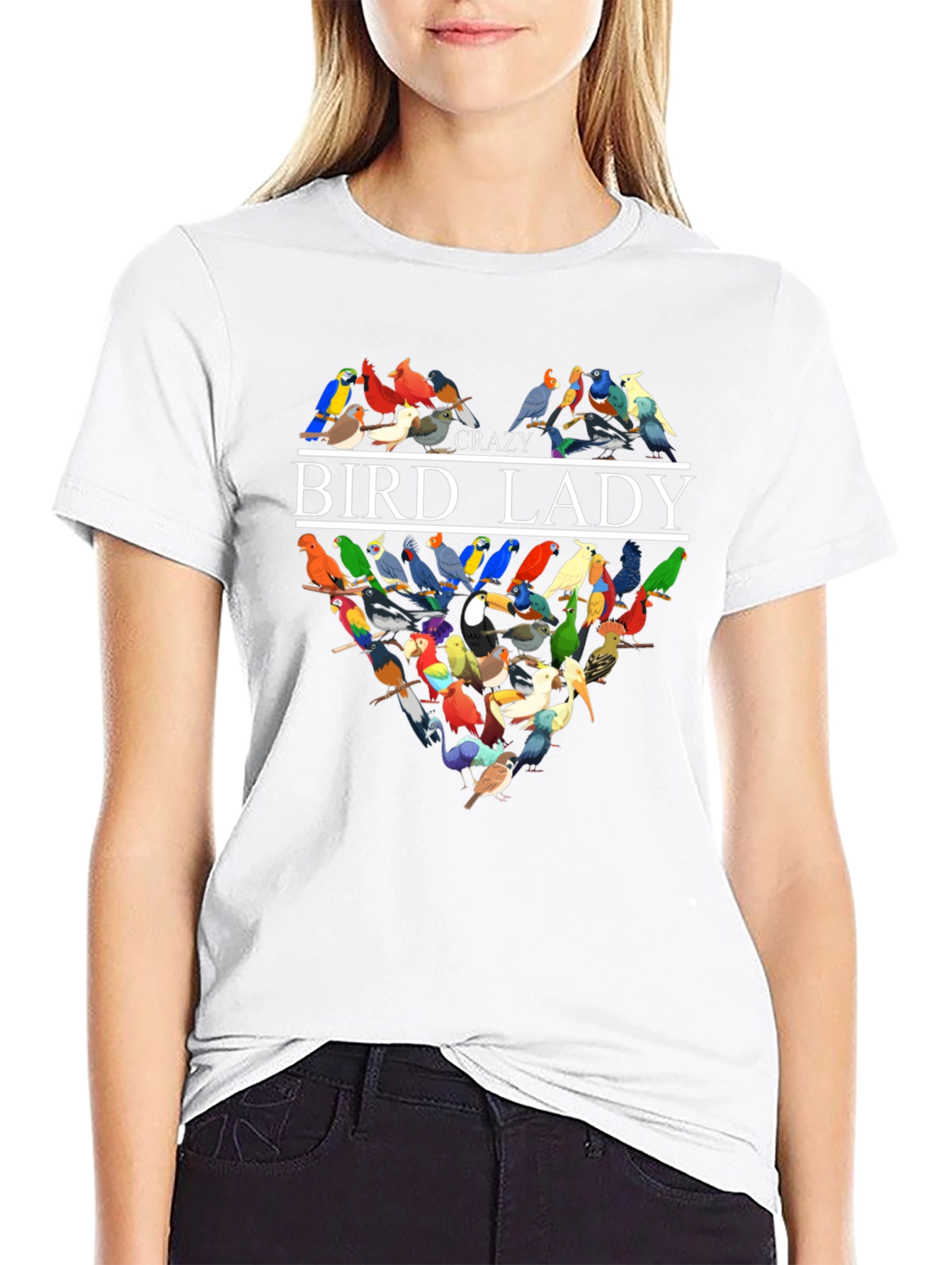 Crazy Bird Lady T-Shirt - Unique Bird Lover Gift
