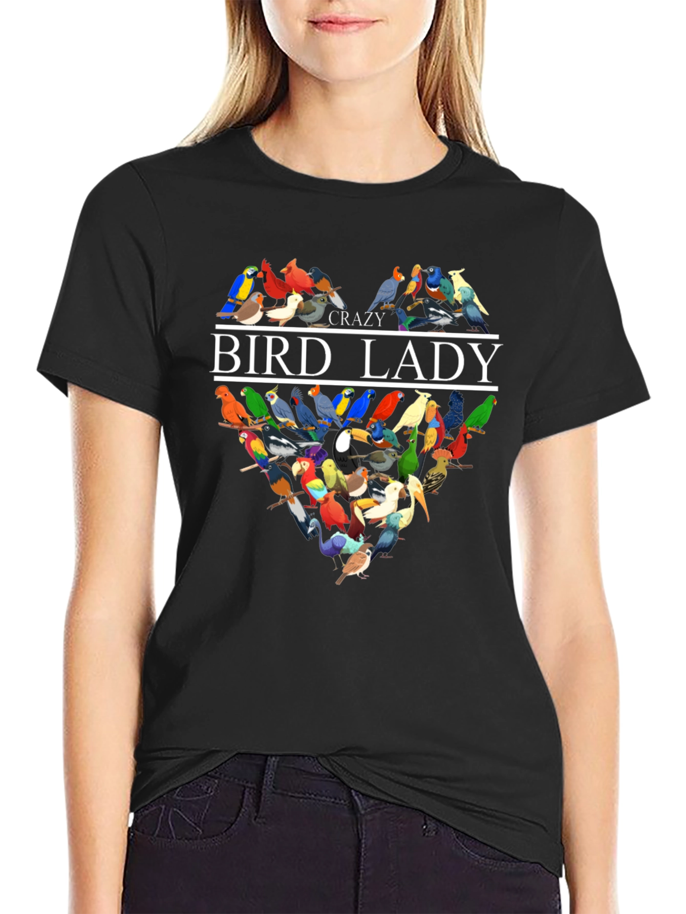 Crazy Bird Lady T-Shirt - Unique Bird Lover Gift