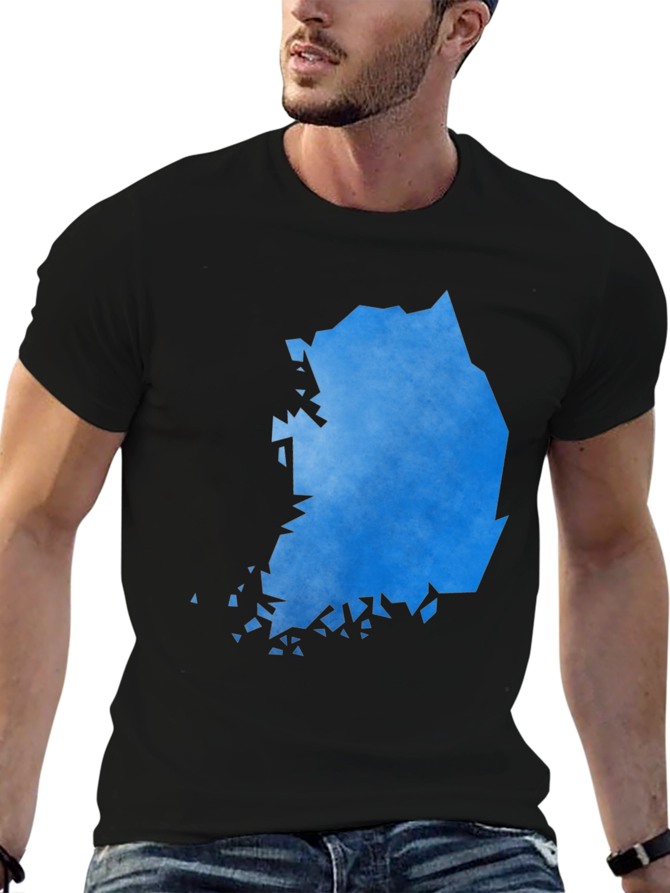 South Korea Graphic Tee - Mens Black T-Shirt