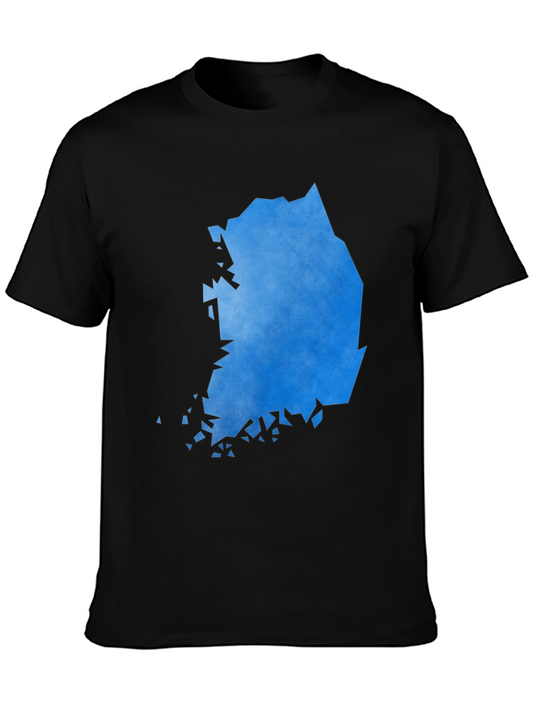 South Korea Graphic Tee - Mens Black T-Shirt