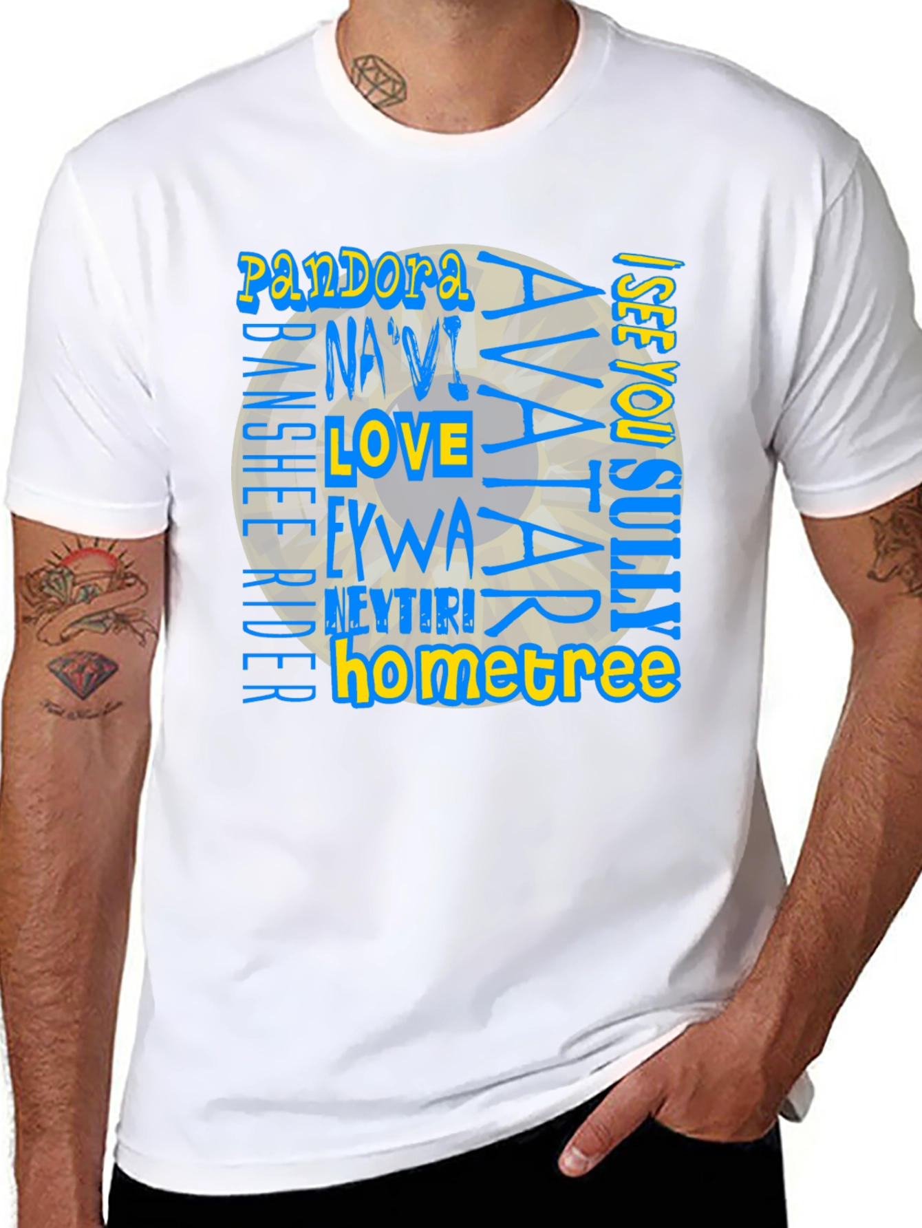 Avatar Movie T-Shirt: Pandora Navi Sully Hometree