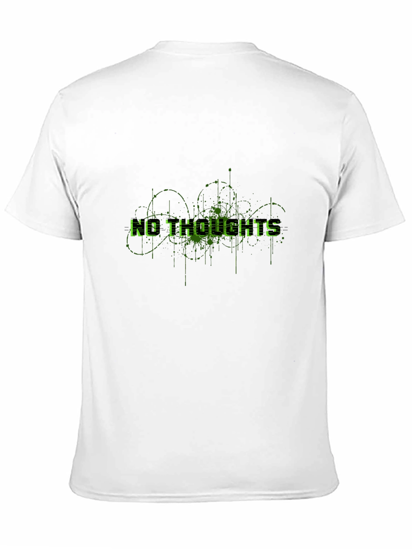 No Thoughts Black Graphic Tee