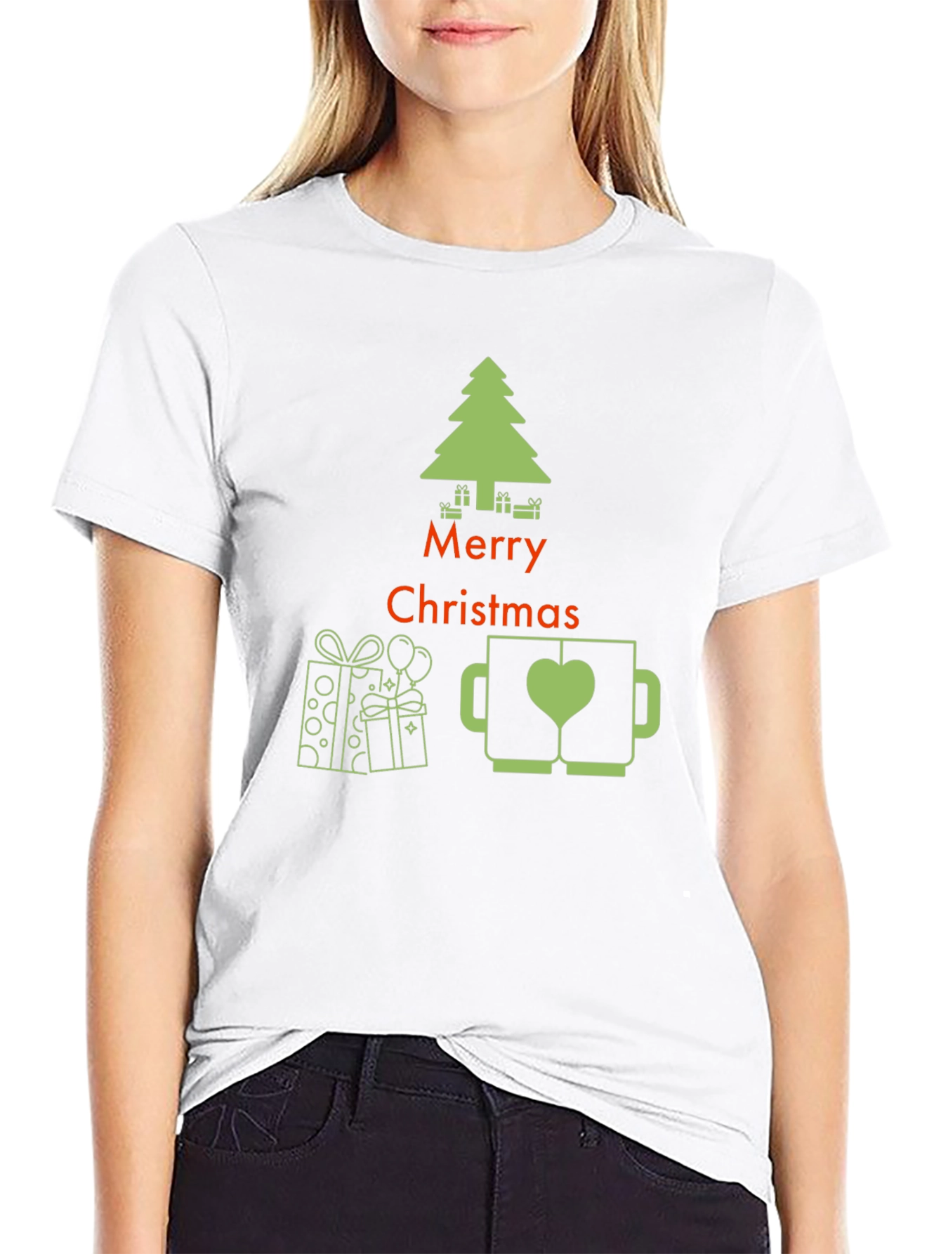 Festive Merry Christmas Graphic Tee