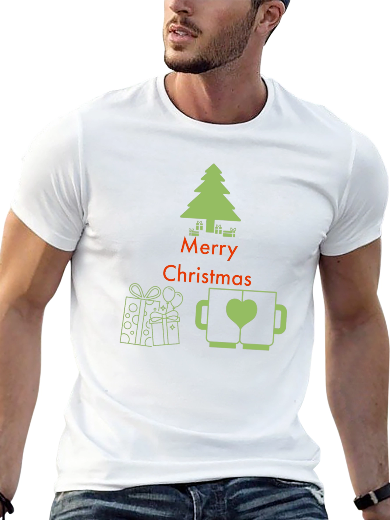 Festive Merry Christmas Graphic Tee