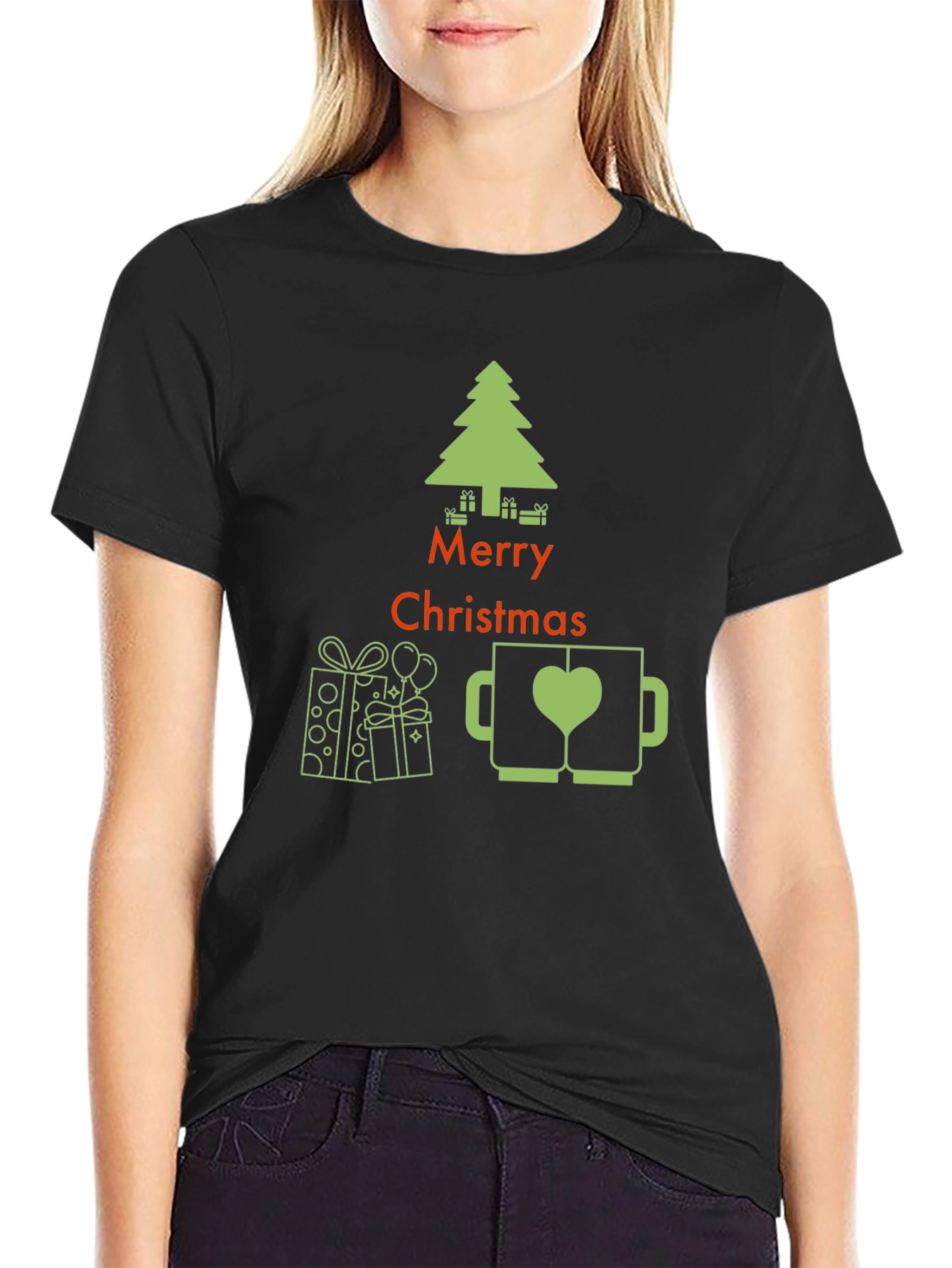 Festive Merry Christmas Graphic Tee