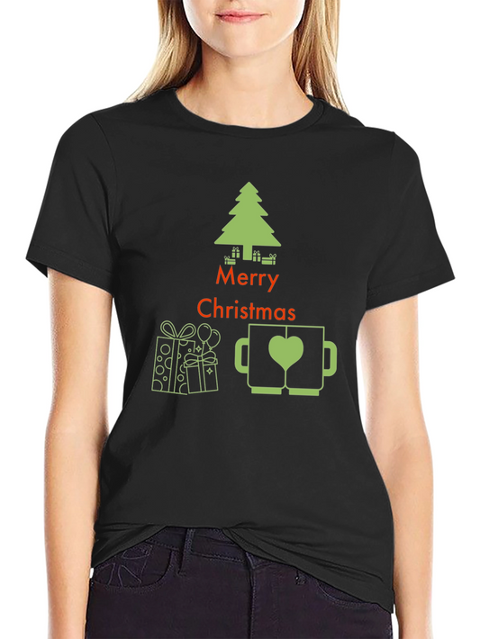 Festive Merry Christmas Graphic Tee