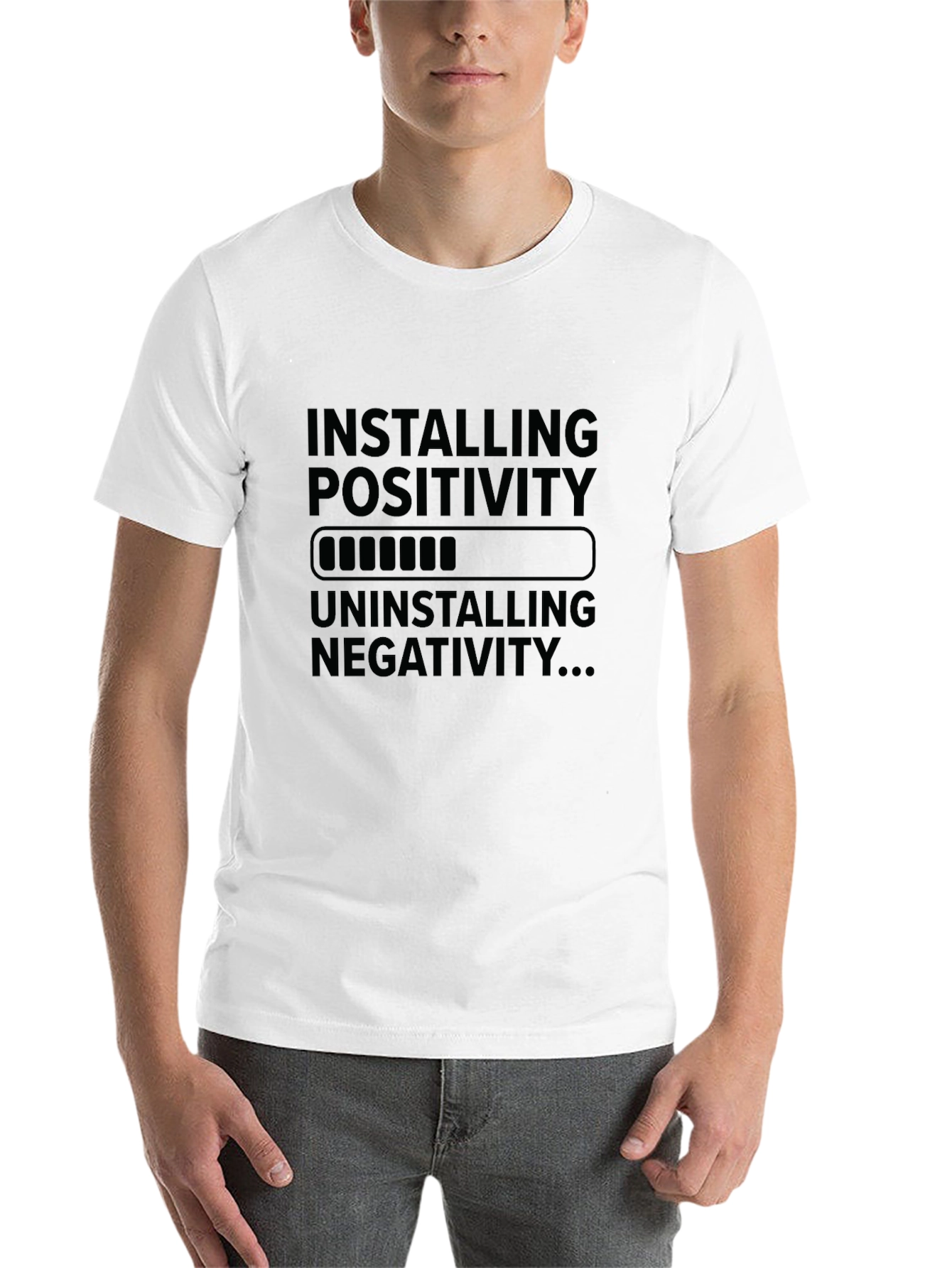 Installing Positivity T-Shirt - Black Graphic Tee