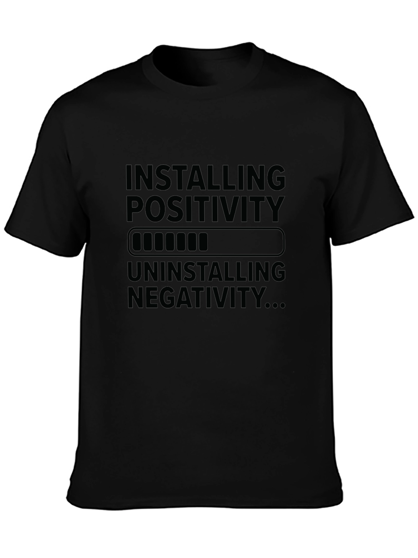 Installing Positivity T-Shirt - Black Graphic Tee