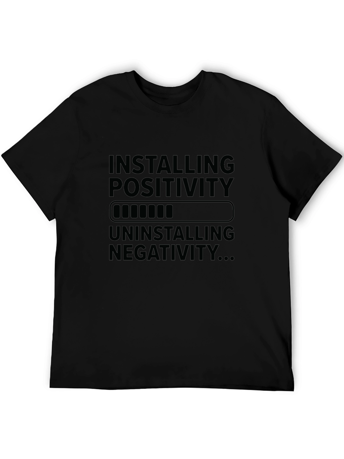 Installing Positivity T-Shirt - Black Graphic Tee