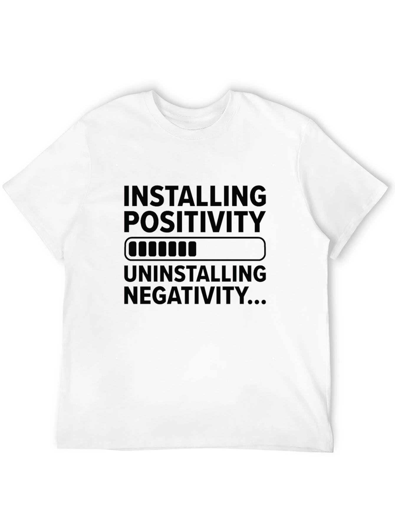 Installing Positivity T-Shirt - Black Graphic Tee