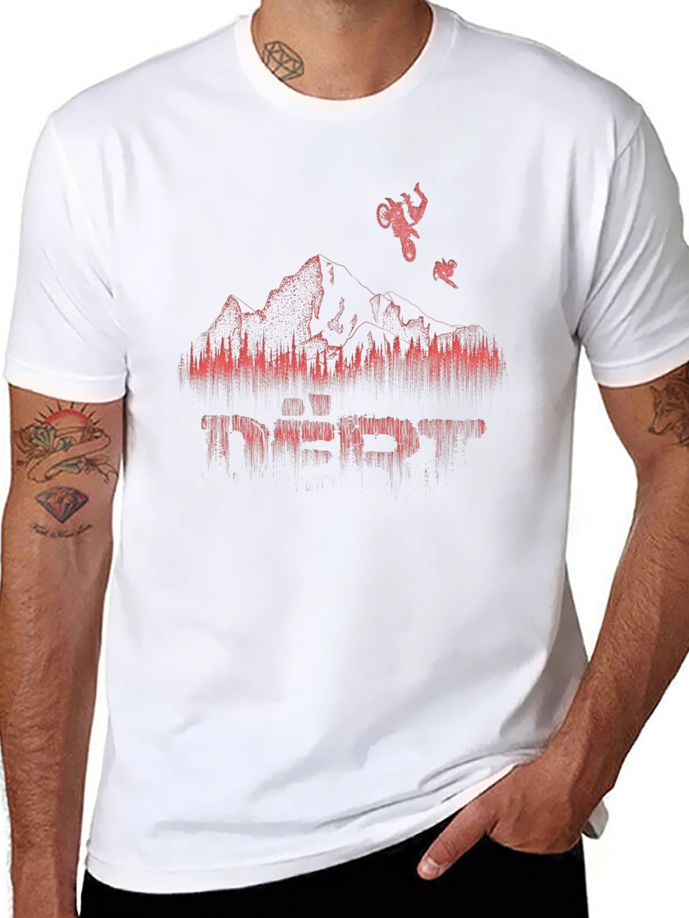 Mountain Biker Graphic T-Shirt