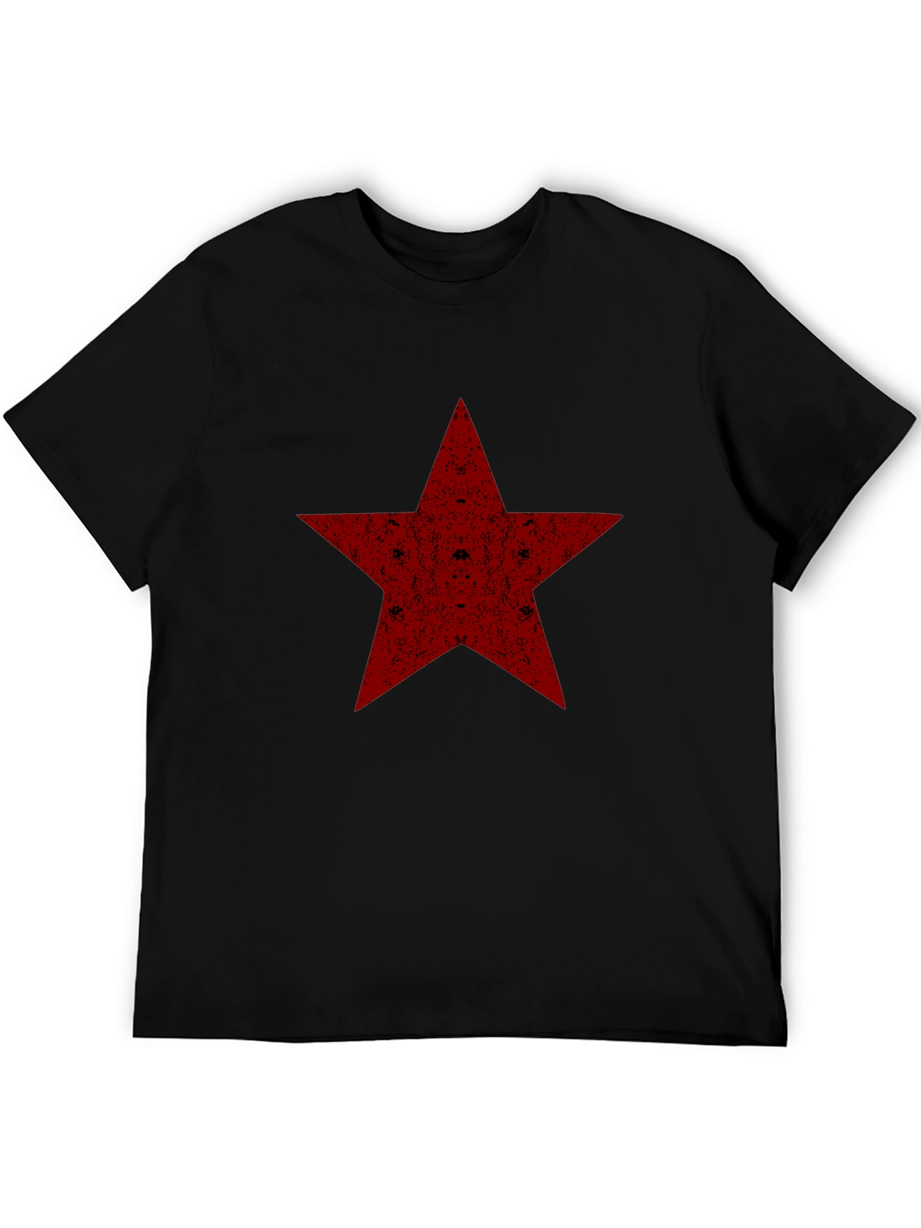 Red Star Graphic Black T-Shirt