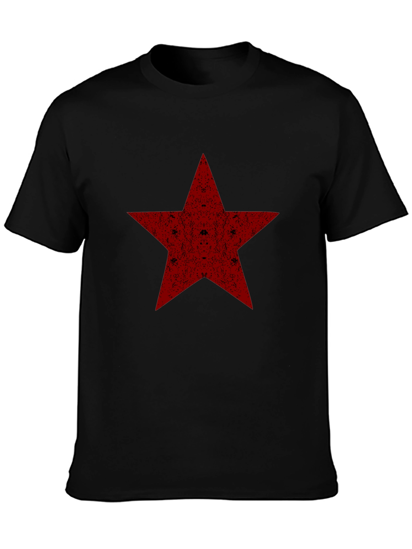 Red Star Graphic Black T-Shirt