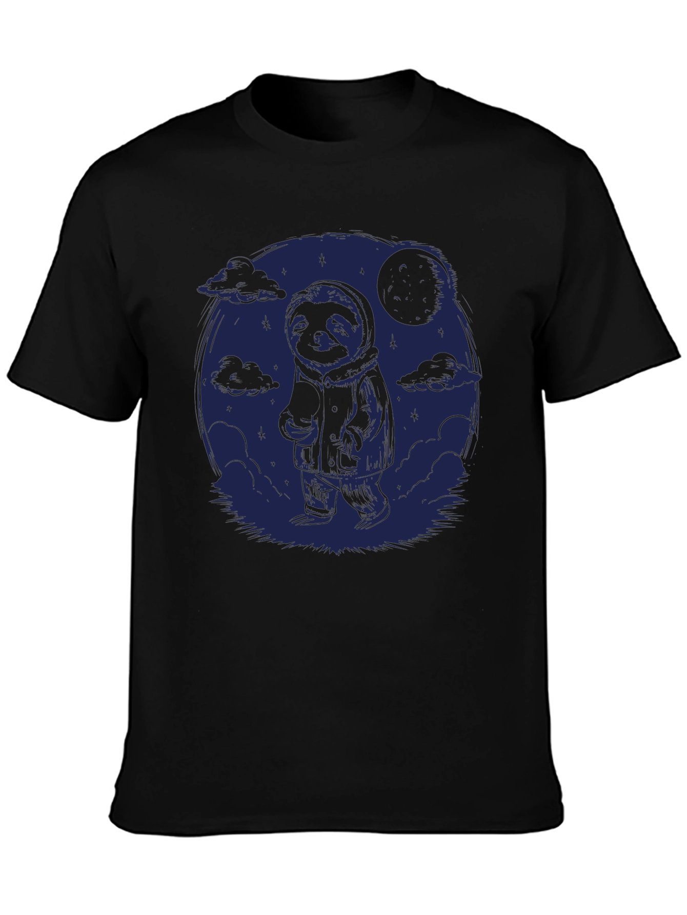 Sloth Moon Graphic Tee - Comfy Casual Style